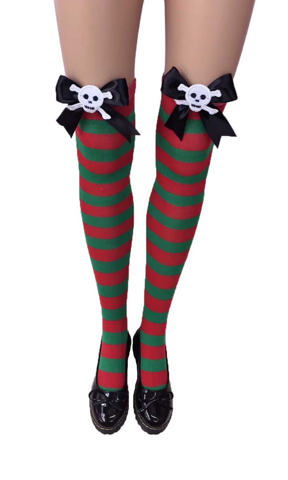 F8192-5 Nylon Cute Sexy Striped Stockings For Halloween